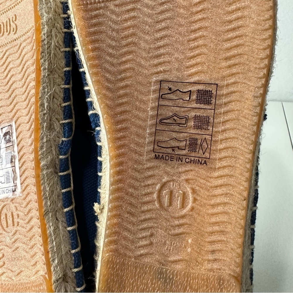 Soludos Women Blue Dali Espadrille Shoes Size 11 - Picture 7 of 8